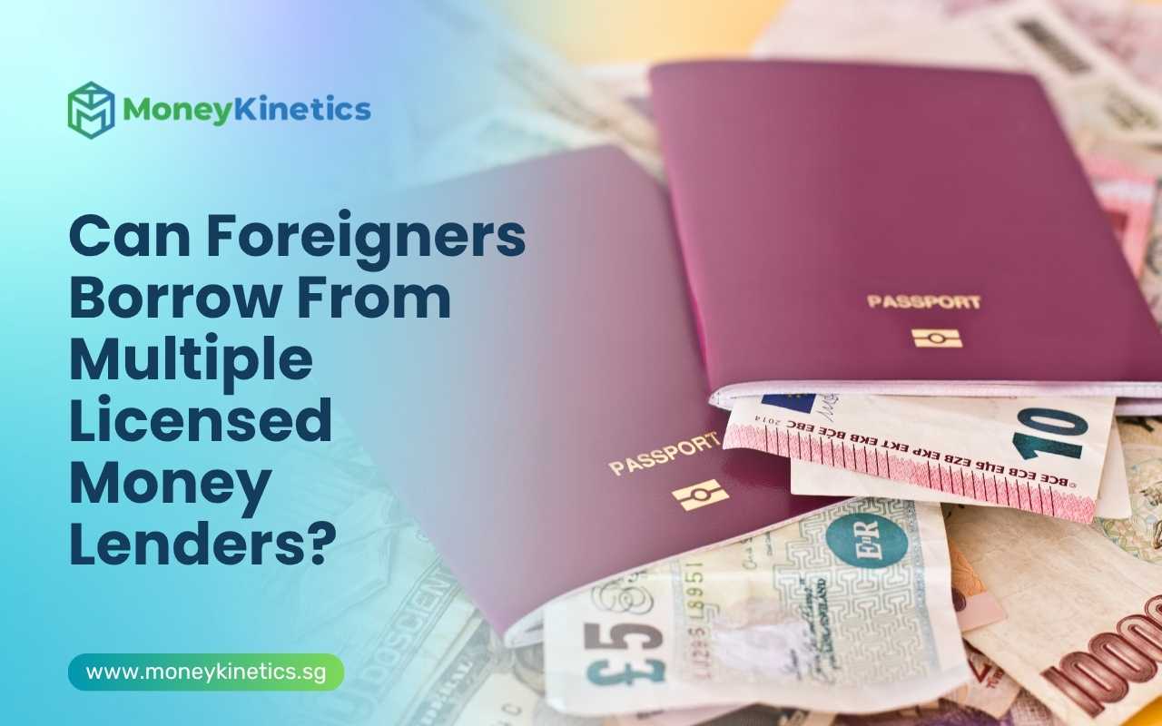 Foreign worker passports and cash discussing borrowing from multiple licensed moneylenders in Singapore