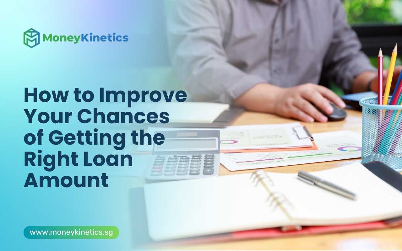Business owner reviewing financial documents to improve business loan approval chances in Singapore
