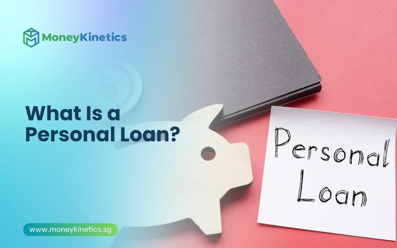 Personal loan concept with financial documents and budgeting tools representing unsecured borrowing