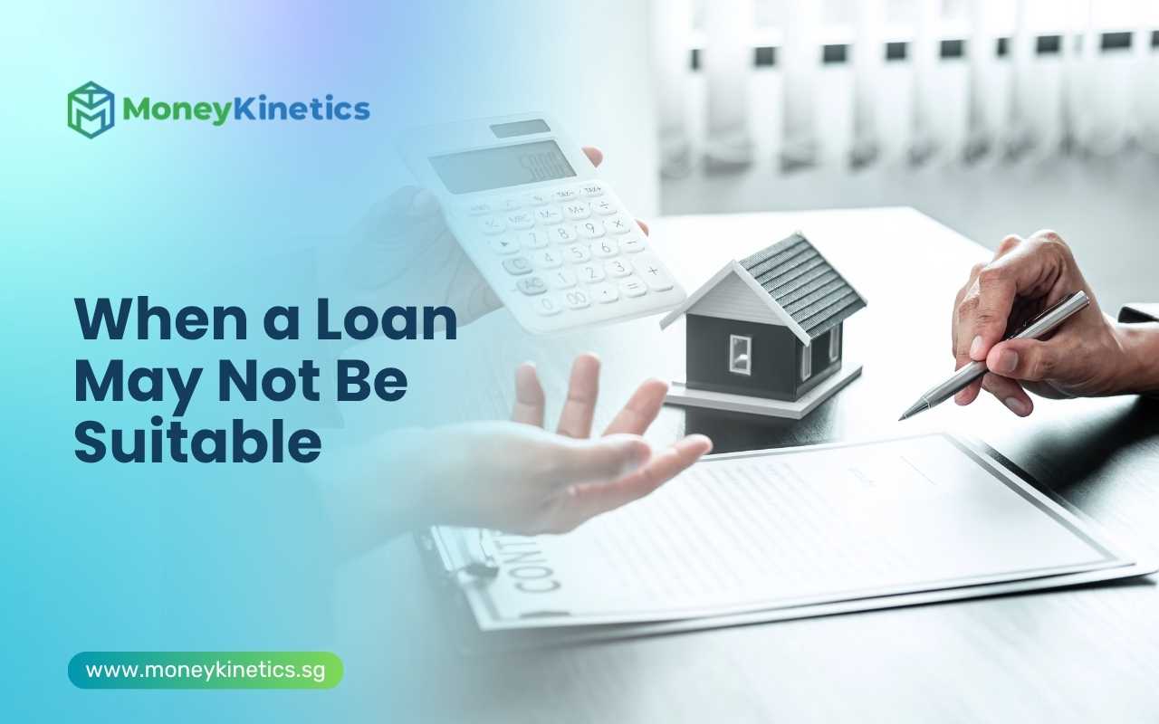 Financial consultation discussing whether taking a loan is appropriate for a borrower