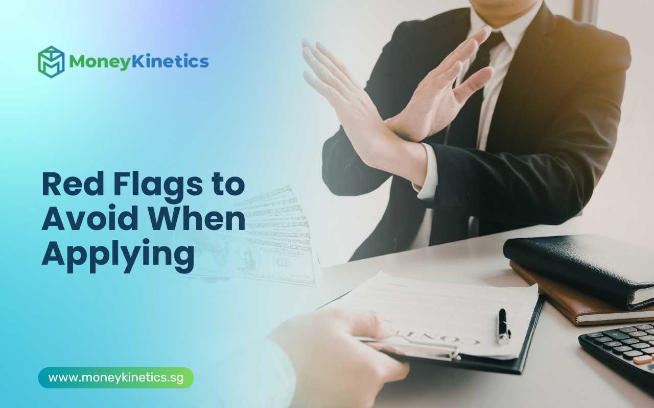 Borrower rejecting suspicious loan offer during a personal loan application in Singapore