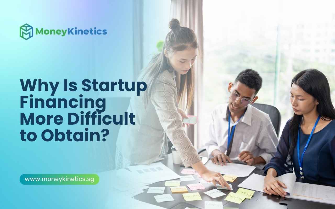Startup team discussing business plans and financial projections before applying for funding.