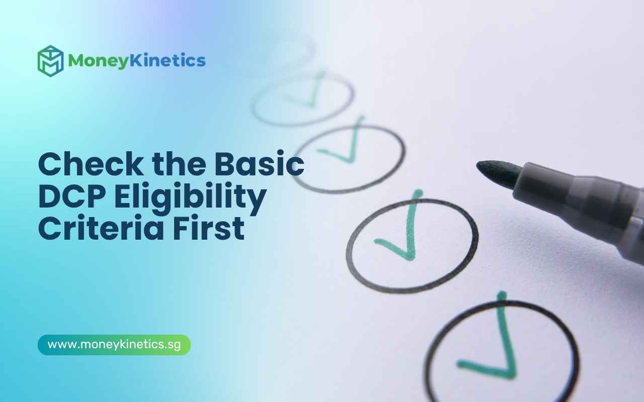 Checklist representing basic debt consolidation plan eligibility criteria in Singapore.
