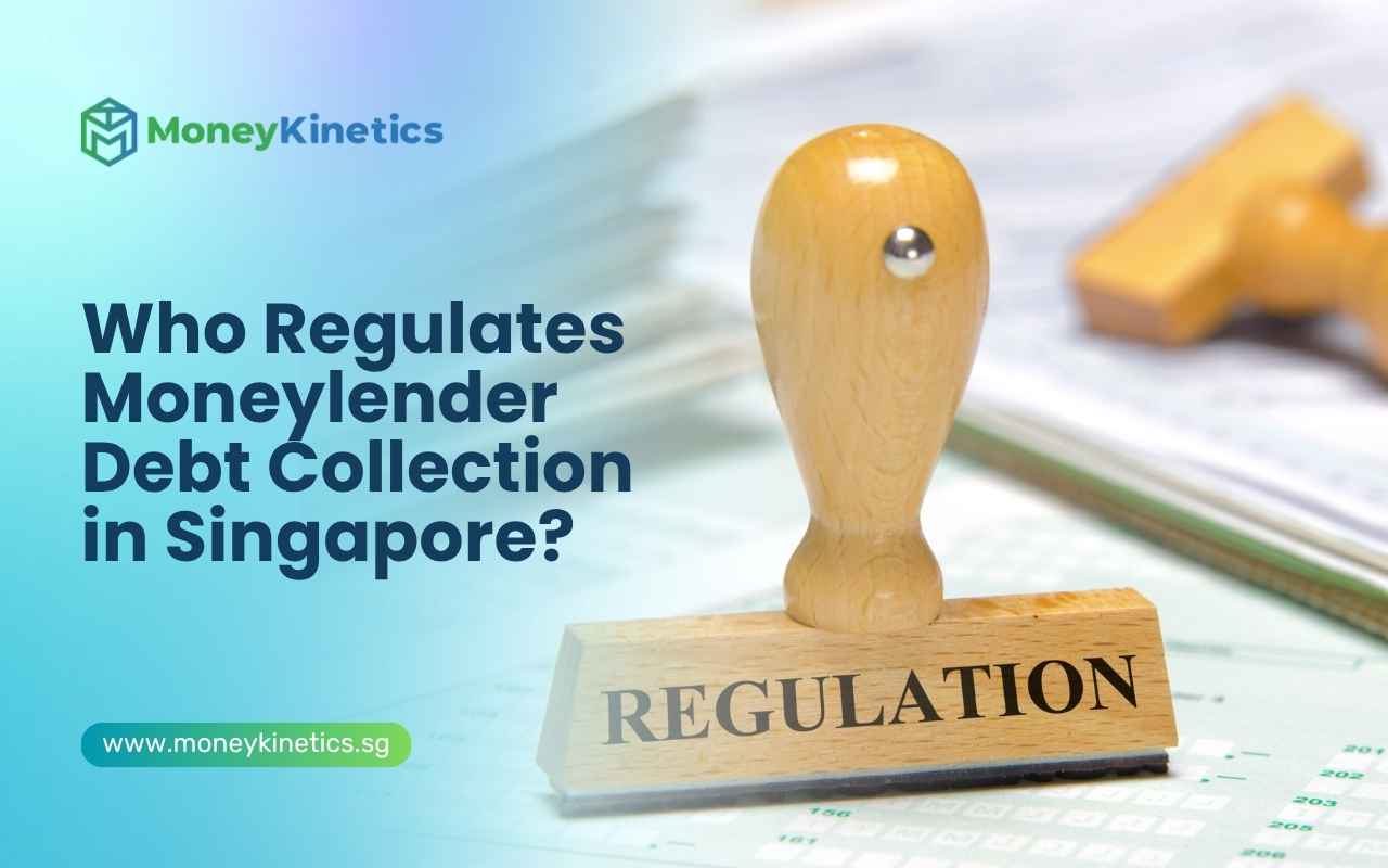 Regulation stamp symbolising the regulatory oversight of licensed moneylender debt collection in Singapore.